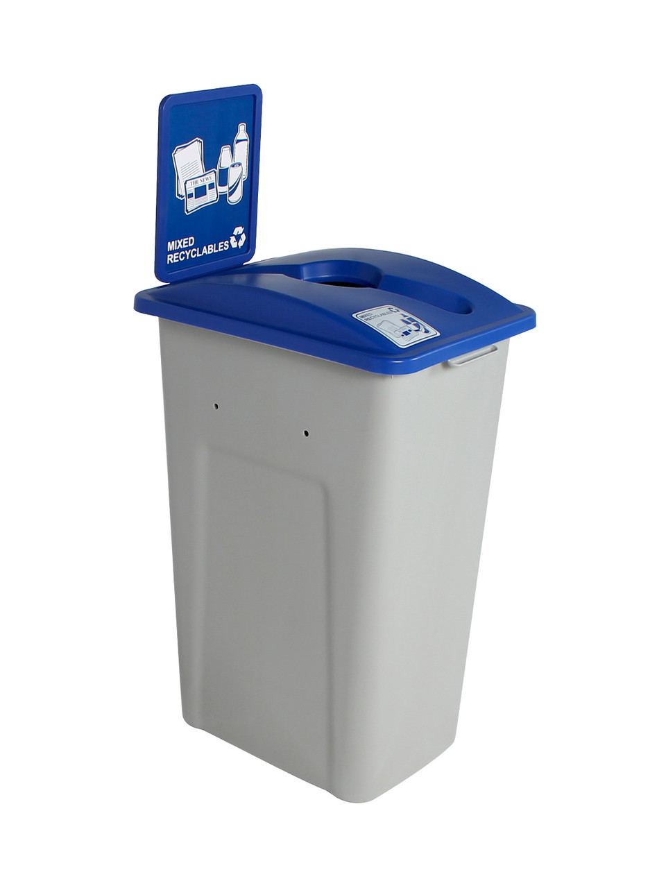 32 Gal. Plastic XL Simple Sort Single Indoor Recycling Bin